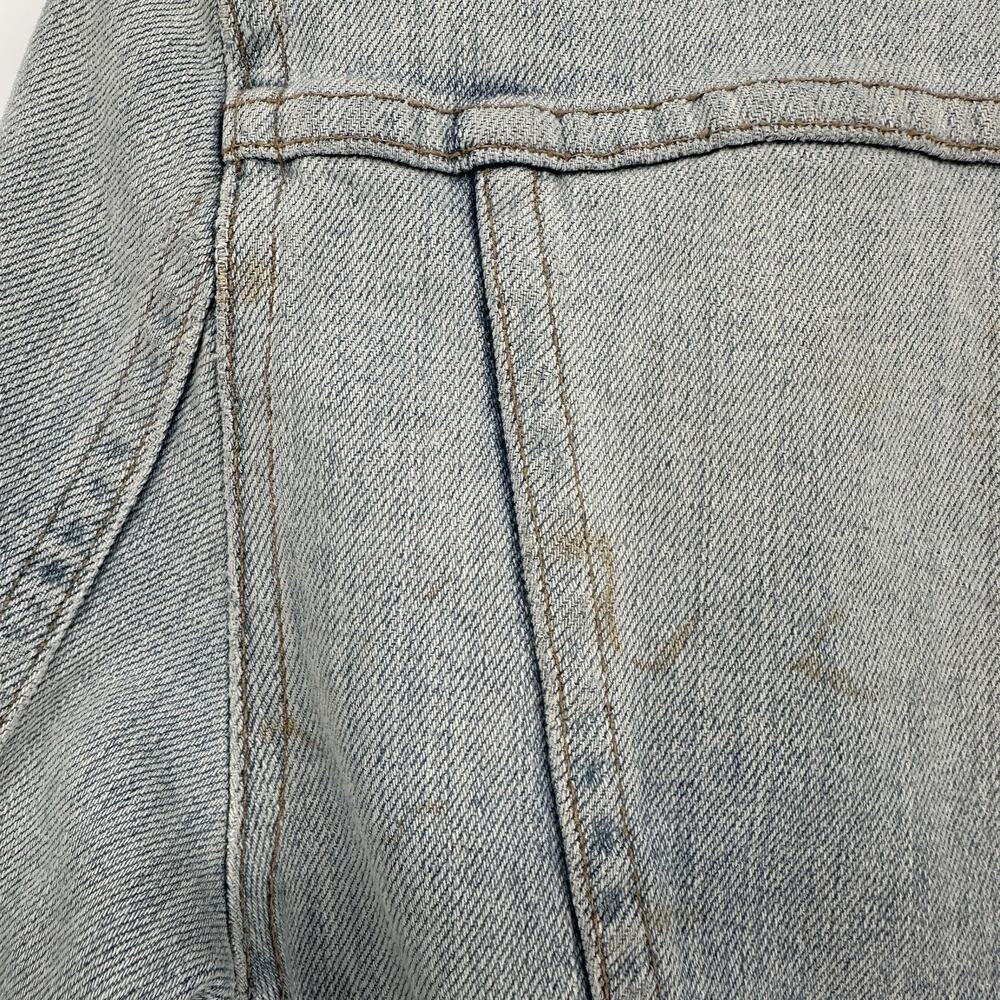 J Brand Jacket Womens XS Denim Atomic Stretch Button Up Distressed 40503225 - Picture 7 of 13